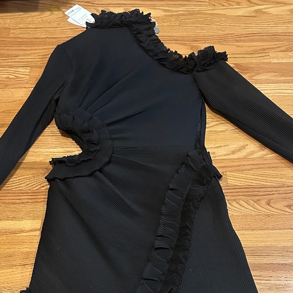 Zimmermann Black Ruffled Long Sleeve Dress - Picture 7 of 10